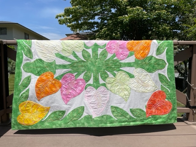 アンスリウムのタペストリー（タヒチアンキルト） | キルトキット