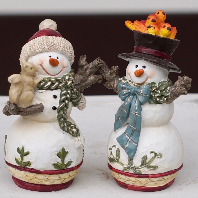 スノーマン☆リス&バード☆2体セット
