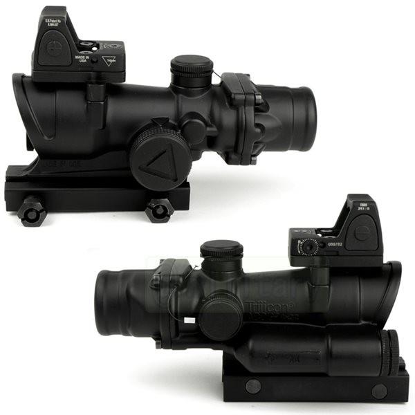 TA02/ RMR ：ACOG タイプ レティクル発光 4倍スコープ & RMRドット