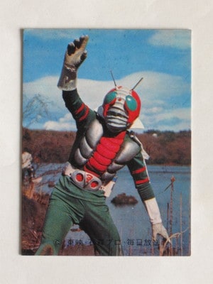 3100 旧カルビー仮面ライダーV3カード No.100 ライダーV3の勝利 | 旧