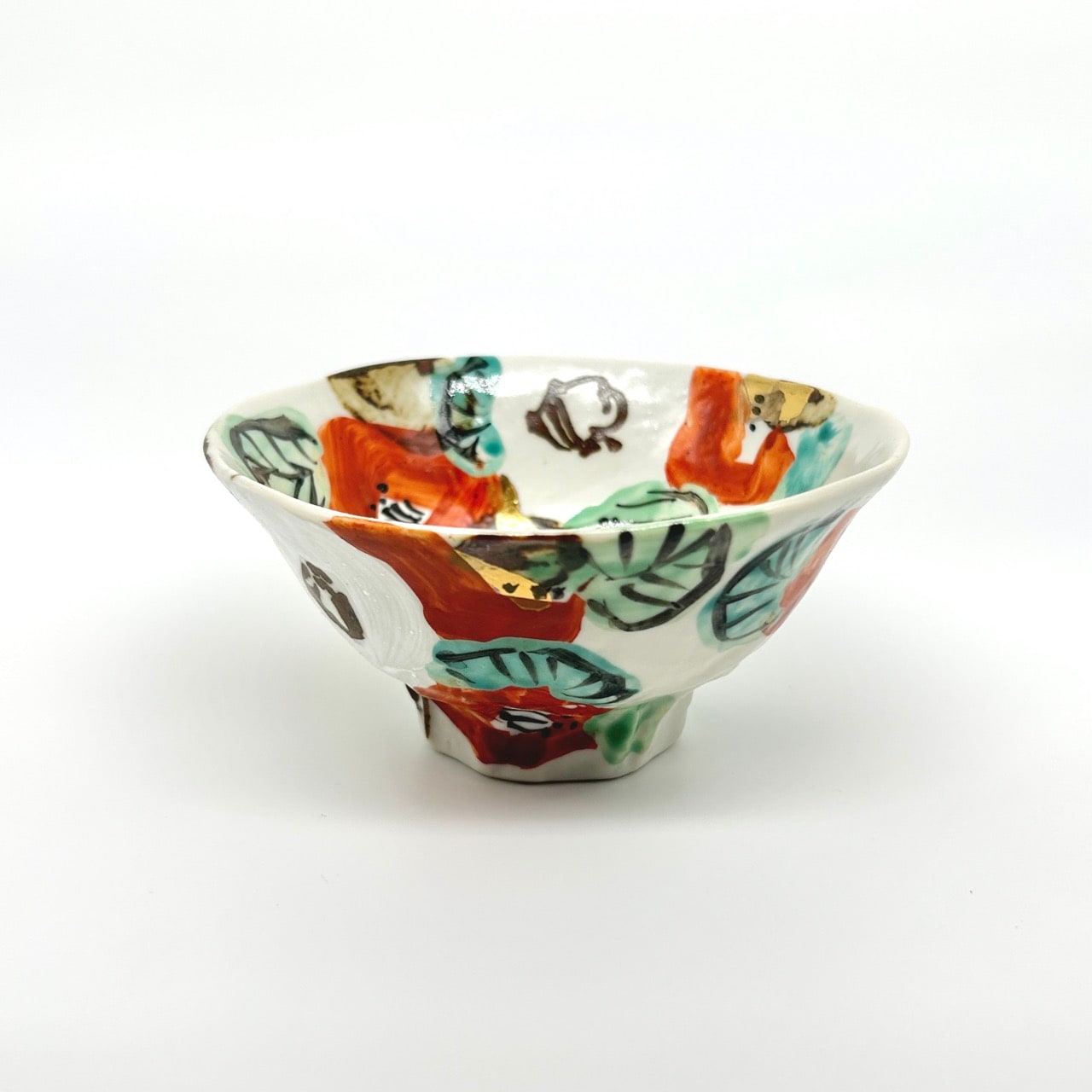 手描き】紅白椿(無鉛)飯碗【和田一人】｜創亭やぶきたオンライン