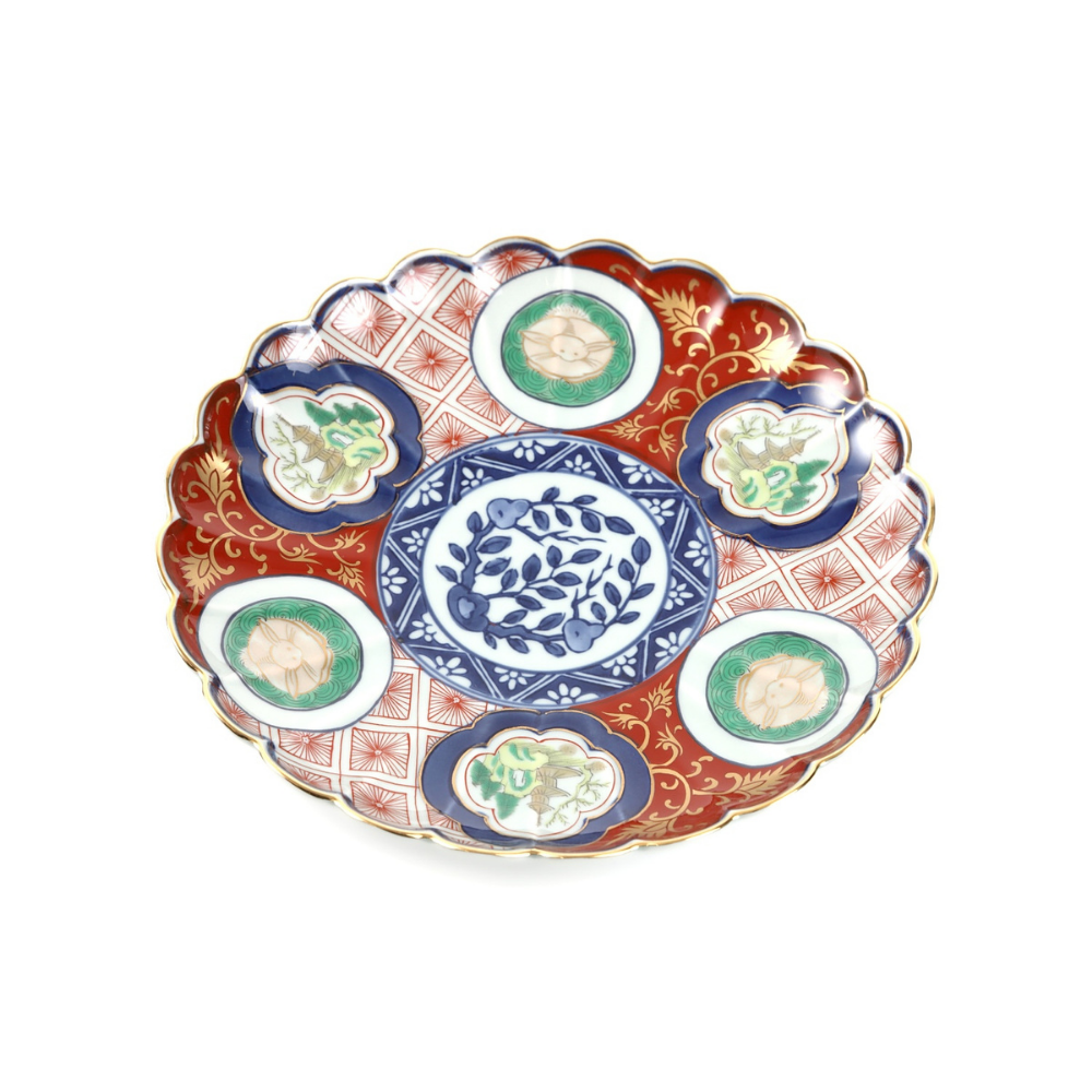 林九郎窯】赤濃木甲山水和皿【波佐見焼】｜創亭やぶきたオンライン