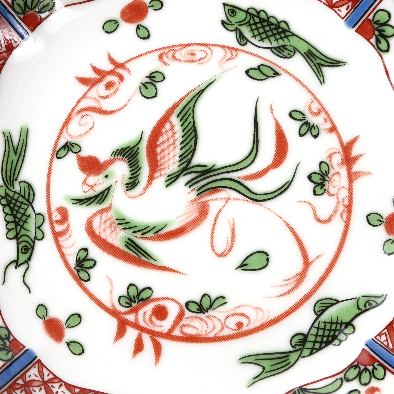 九谷焼】4.2号皿・赤絵鳳凰【九谷洋】｜創亭やぶきたオンライン