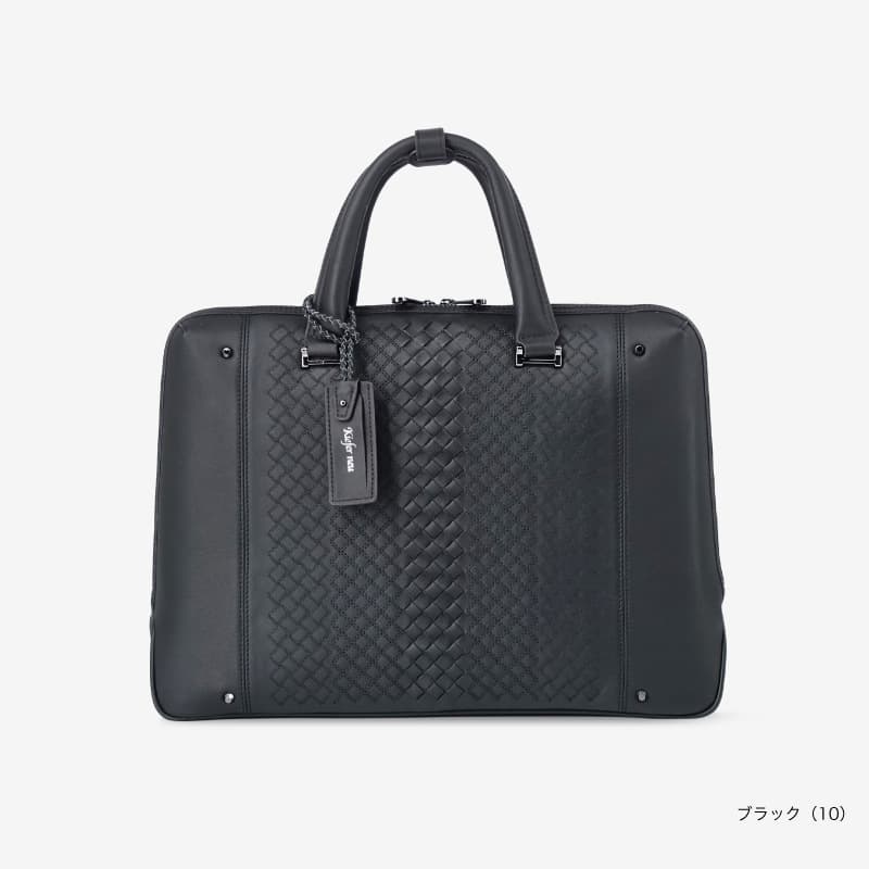 モザイク ブリーフケース B4サイズ PC対応 スムースレザー | バッグ