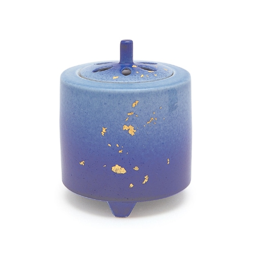 日本香堂の香器『香炉3号【釉彩 金箔(ゆさいきんぱく)】九谷焼