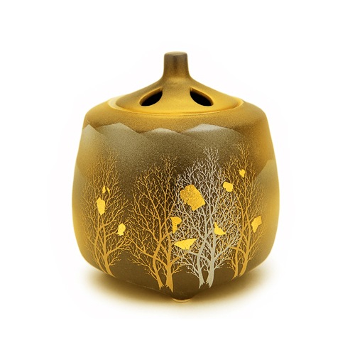 日本香堂の香器『香炉【金雲木立(きんうんこだち)】九谷焼』 | 取扱い