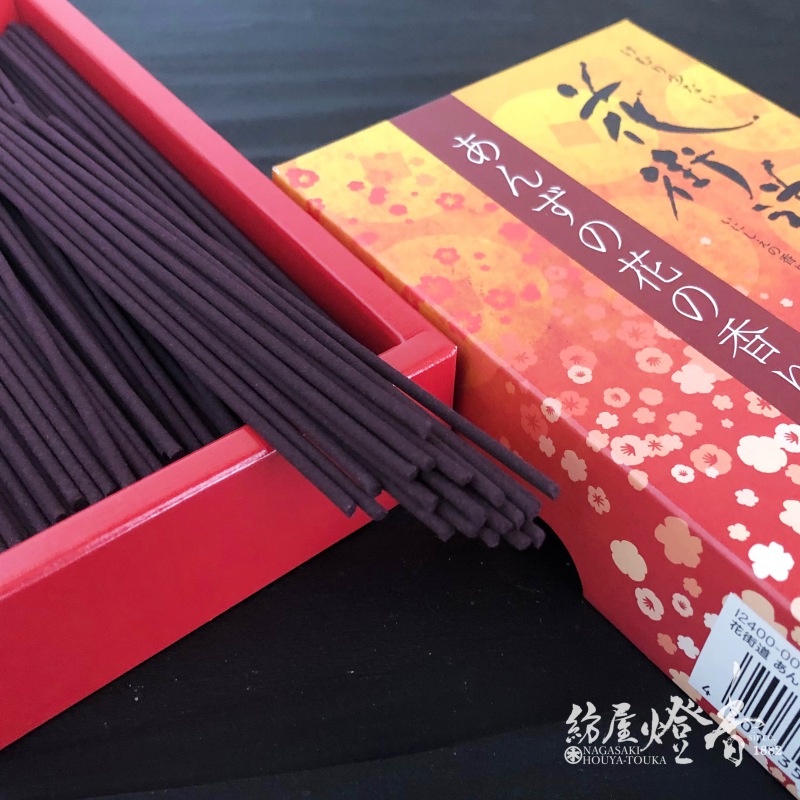 お線香『大河線香【花街道-あんずの花の香り-】短寸バラ詰[煙少香