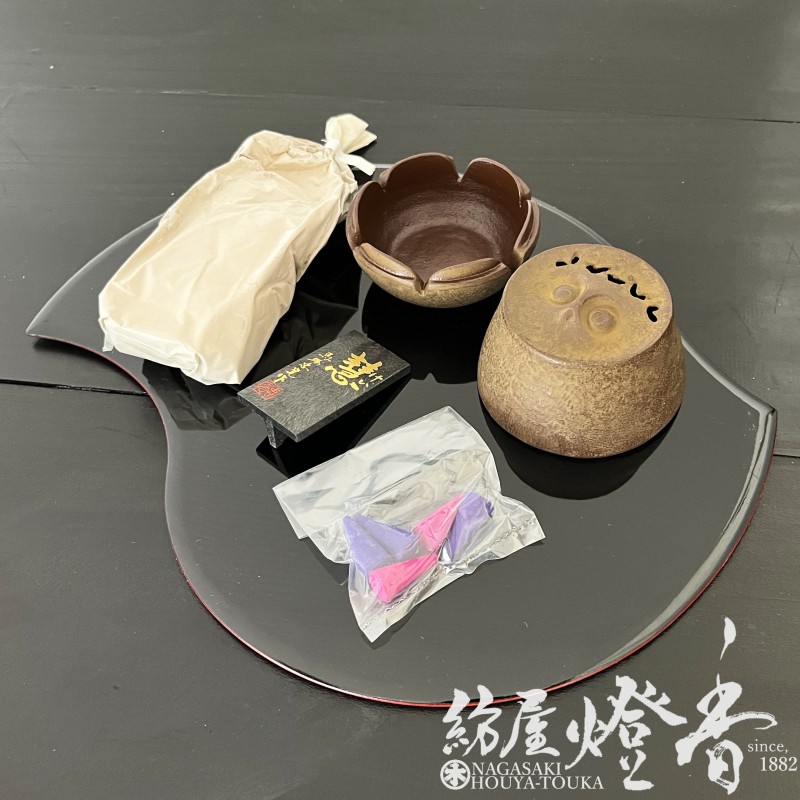 香炉/香器『高岡銅器【慧香炉/コーン型お香付】鉄製・馬場忠寛作紙箱入