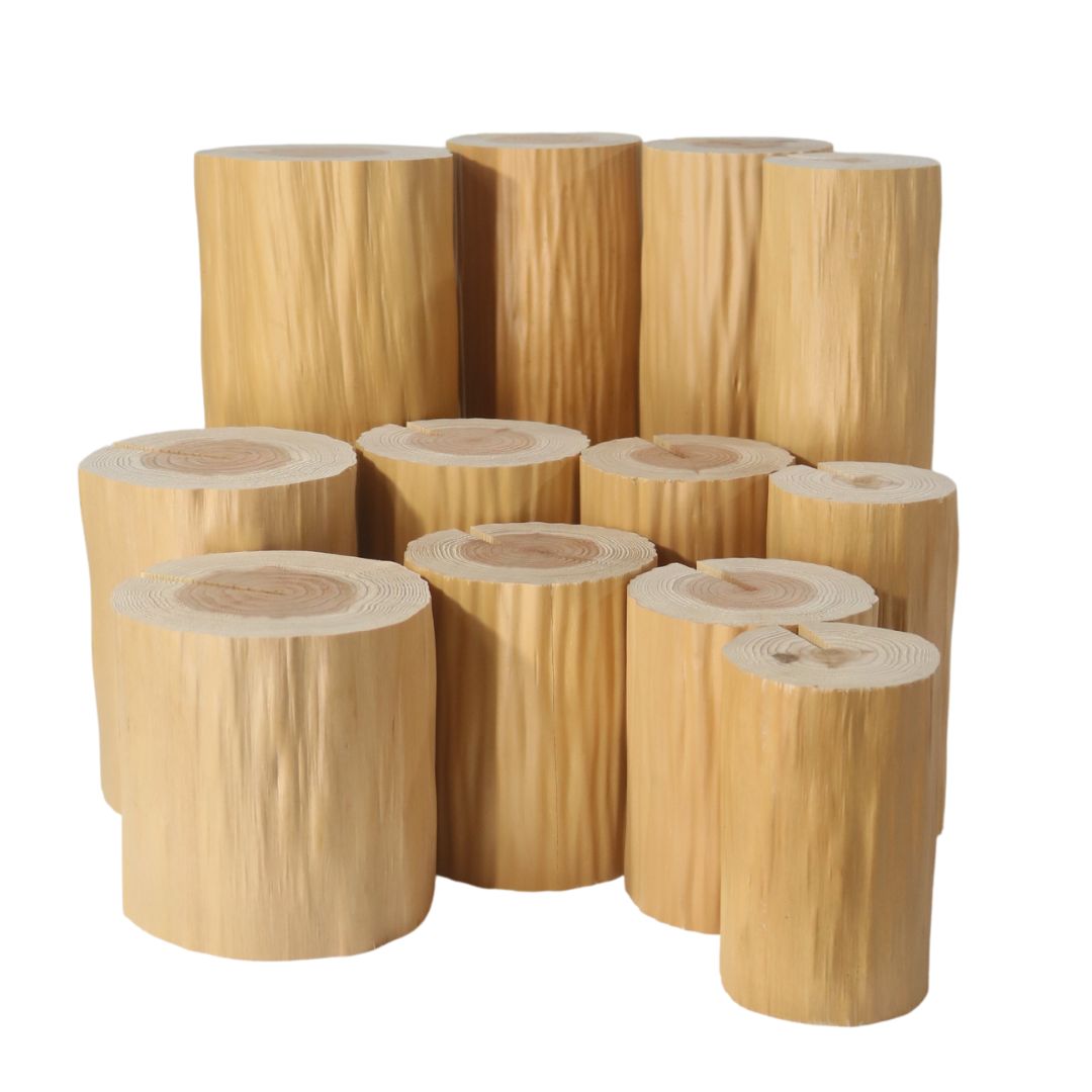 丸太 インテリア 輪切り 絞り丸太 高さ18cm 直径12cm｜カット丸太