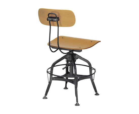 AZ】アイアンウッドチェア｜座面の高さ調節可能｜背もたれ調節可能