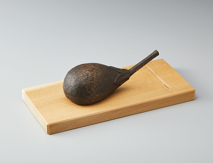 香合 茄子 | 江戸木彫刻 渡邉 美憲 | 季華 ONLINE STORE