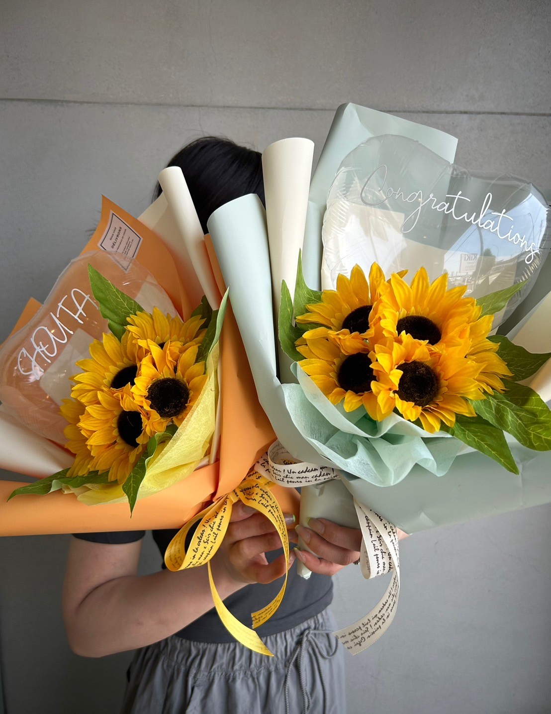 BL-A01】アートフラワーハートバルーンブーケ | スタイルから探す