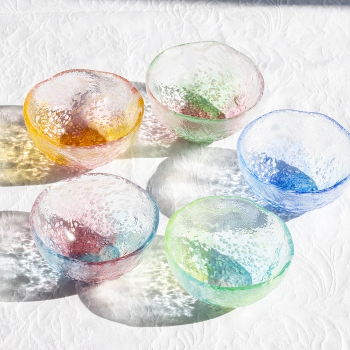 花ふぶき 深ボウル | 北一硝子 まごころお届け便