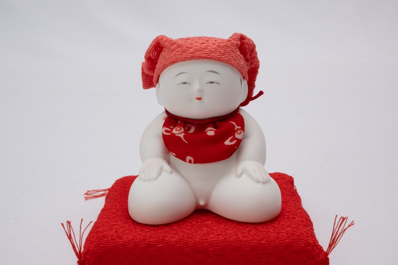 豆御所人形桃色の頭巾 | ちいさな幸せ | ひな人形、五月人形の幸一光