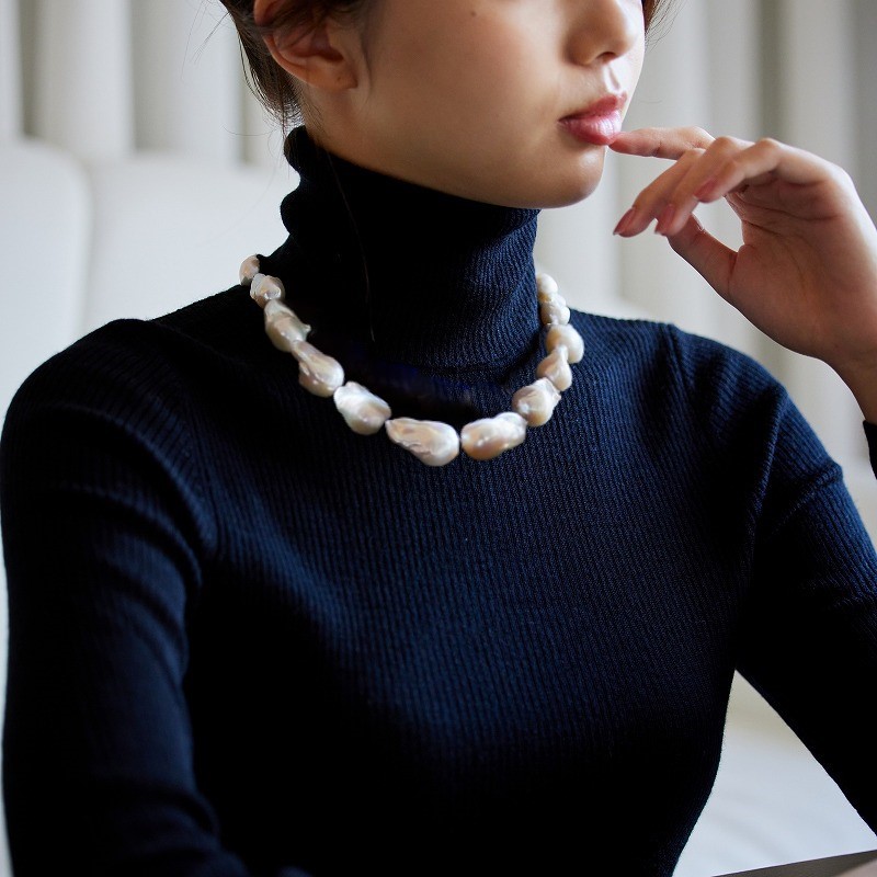 Joanne(ジョアンヌ) 淡水パールホワイト・オイスターネックレス