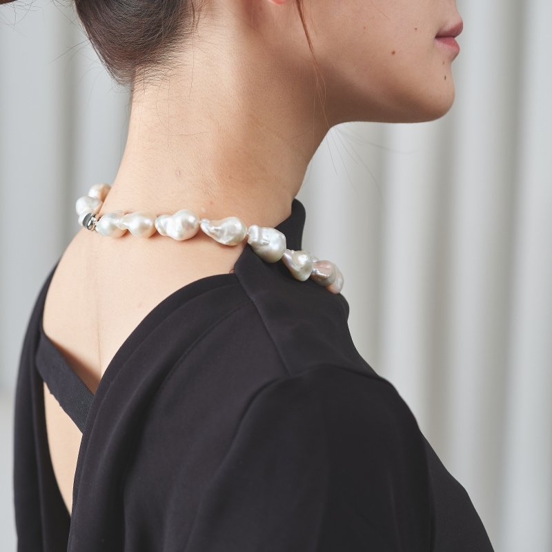 Joanne(ジョアンヌ) 淡水パールホワイト・オイスターネックレス