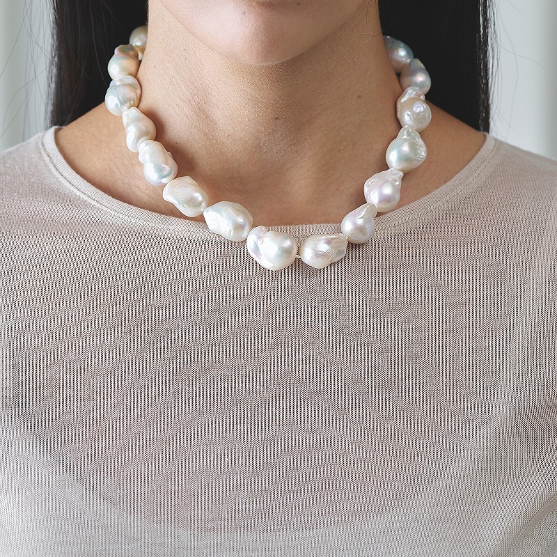 Joanne(ジョアンヌ) 淡水パールホワイト・オイスターネックレス