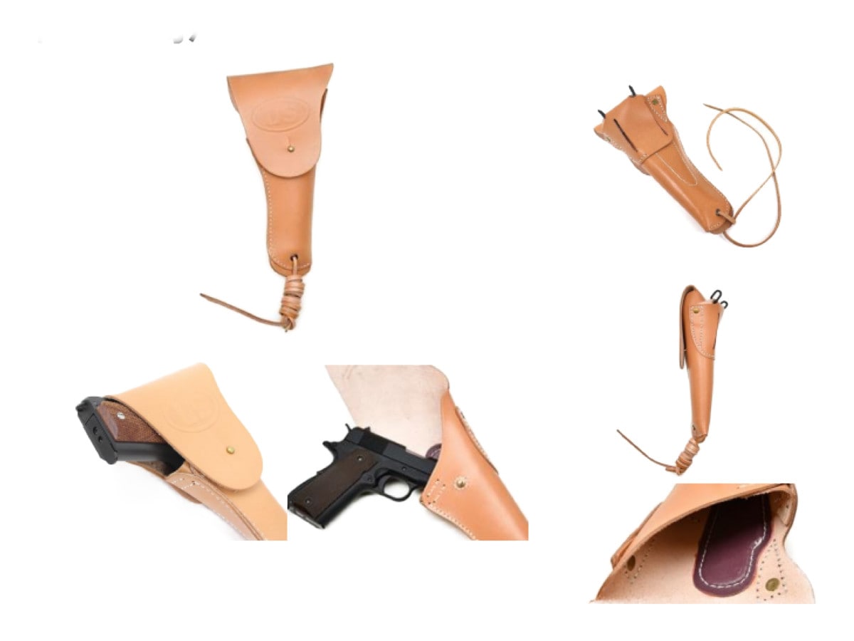 アメリカ軍 USA WW2 M1911A1 ミリタリー ガバメント 本革製 ホルスター