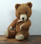 ドイツのシュタイフスタイルのシューボタンアイのアンティークベア