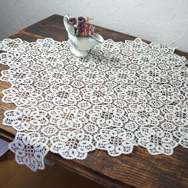 アンティーククロッシュのテーブルレース80×78cm gla-1841の通販