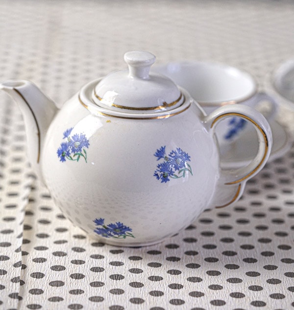 フランス国花 矢車菊のTea for twoディネット1930年代頃 gc-1672の通販