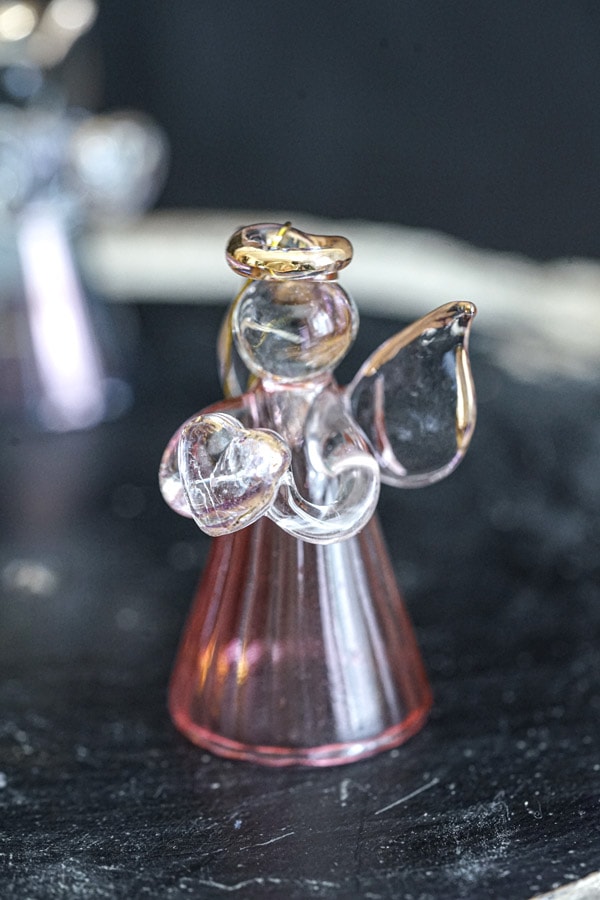 リバティ クリスマスガラス細工の天使オーナメント6個セット gx-542の