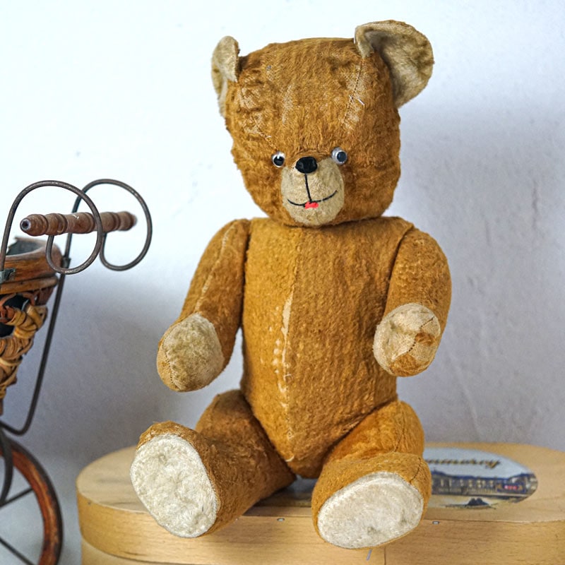 突き出たお鼻が可愛いフランスアンティークベア42cm 1930-40年代頃 gt