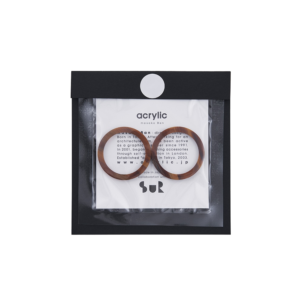 acrylic｜2190 TSUGI 2 (OL) earring parts イヤリングパーツ フープ