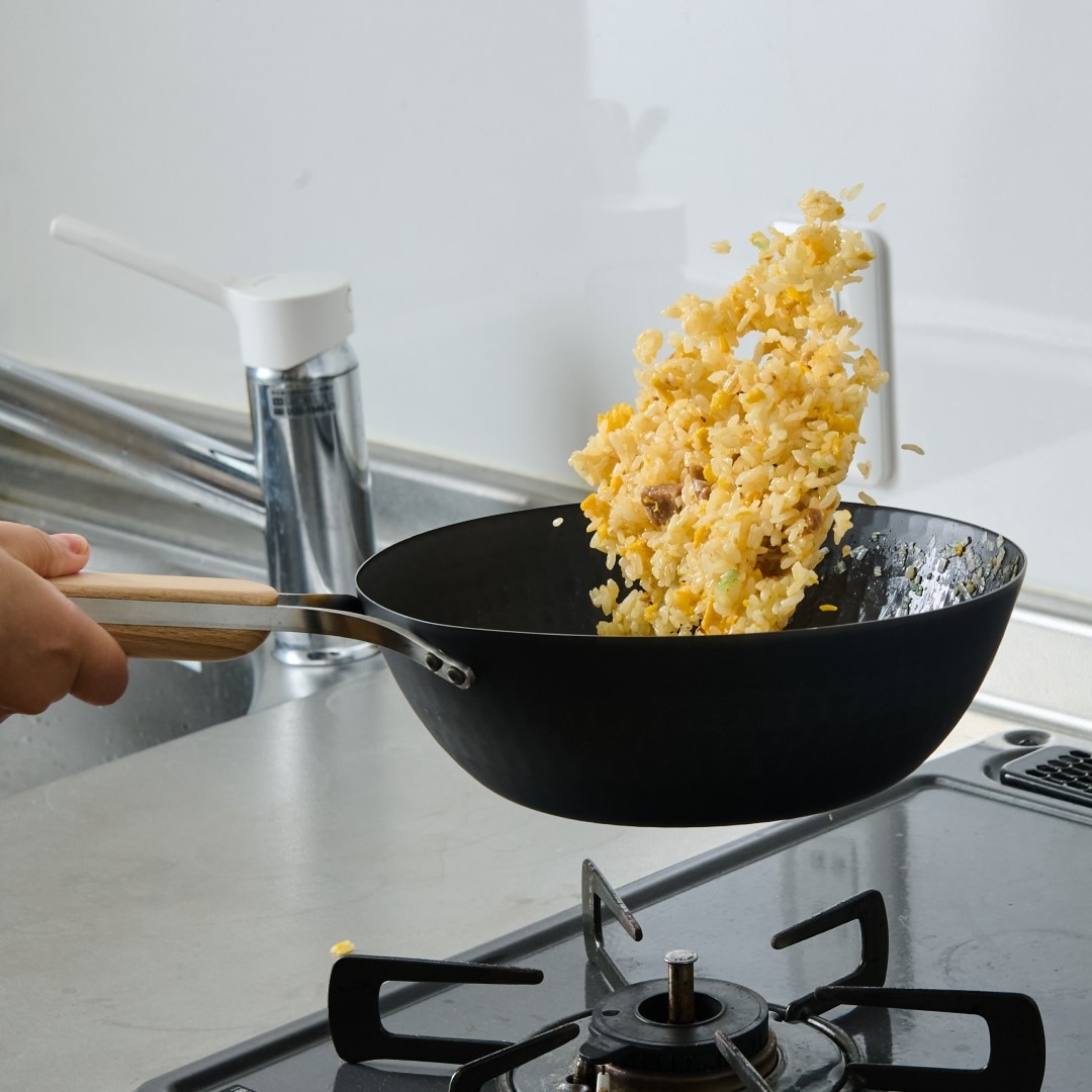 enzo】 鉄中華鍋 22cm｜キッチン用品,鍋・フライパン・やかん