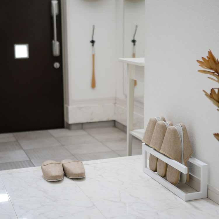 LINE】 スリッパラック ホワイト｜玄関・ガーデニング用品,玄関収納