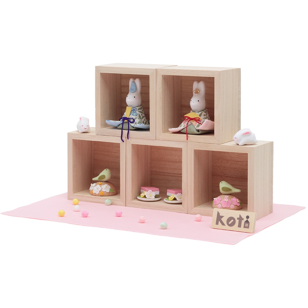 雛小物 ぽてりひな五人 うさぎ桜橘 R-3777-Z | すべての商品 | 【公式