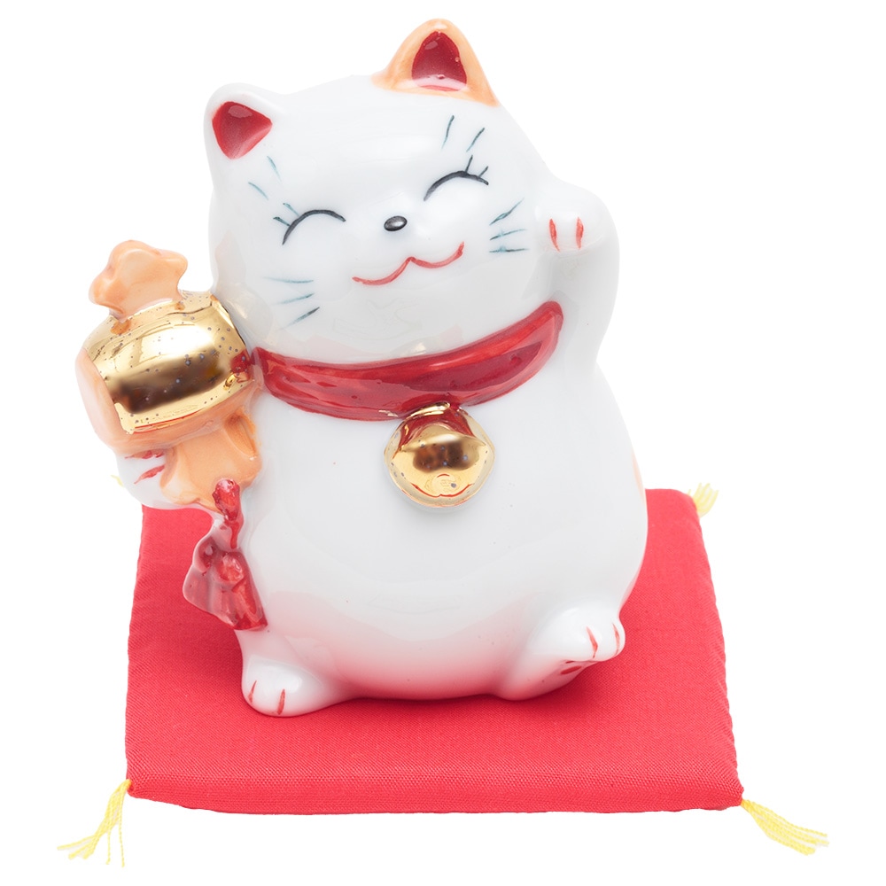 染錦開運招福 招き猫 4.5号 7480 | 動物 | 【公式】 人形の久月
