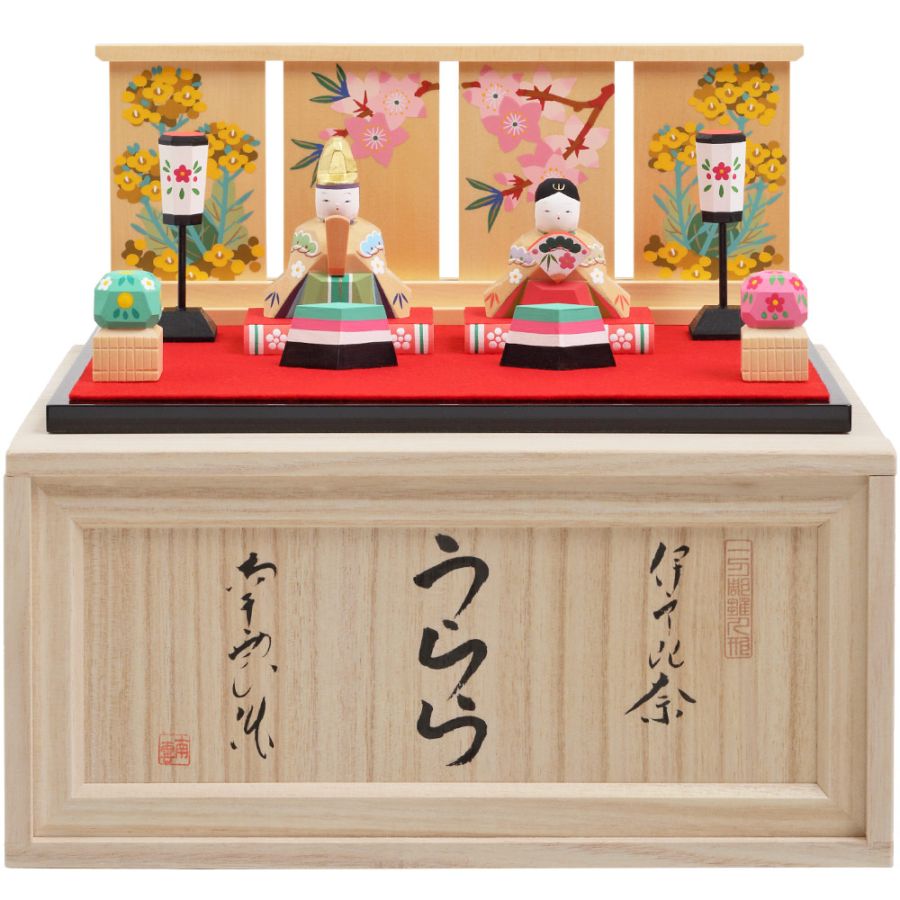 神泉作 奈良一刀彫 5号立雛 6H-I6 | 一刀彫（雛） | 【公式】 人形の久