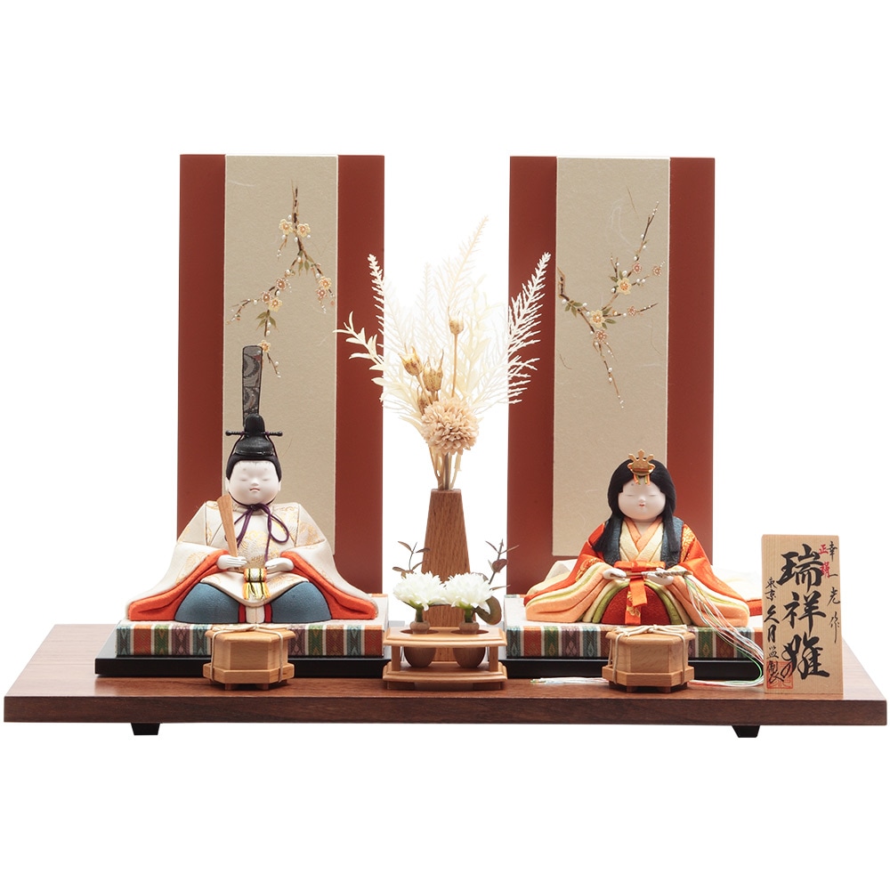 新井久夫作 木目込 親王収納飾り 5HR-M54-Z | 木目込飾り | 【公式