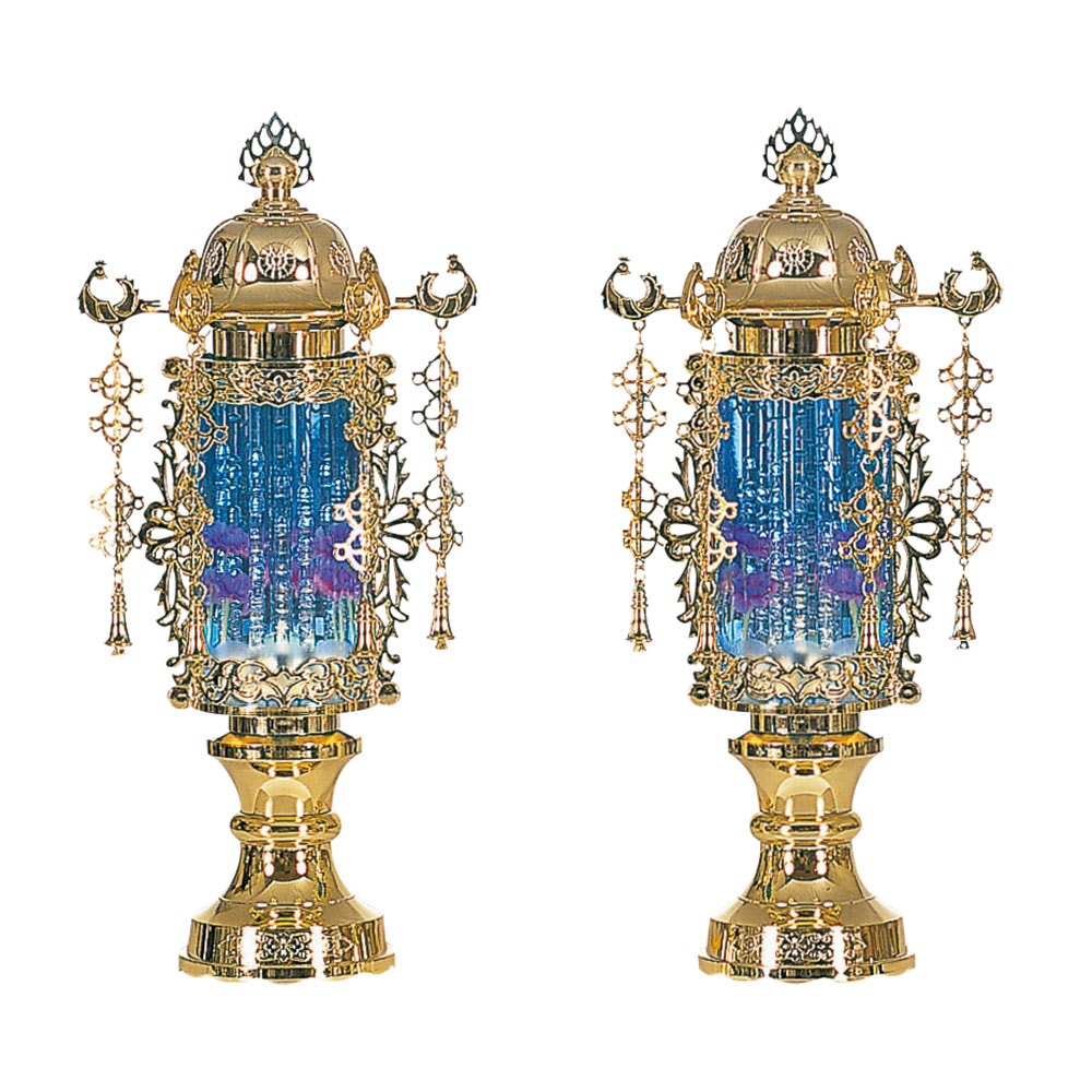 盆提灯 7号バブル灯ブルー 7691 | 盆提灯 | 【公式】 人形の久月