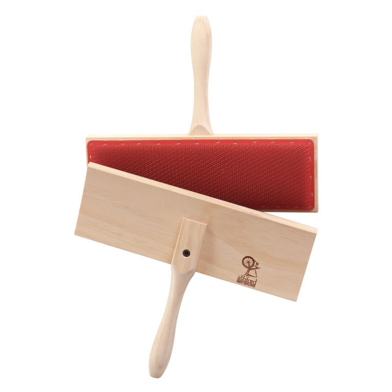 アシュフォード コットンハンドカーダー 白木 ＜紡ぎ車 紡ぎ カード