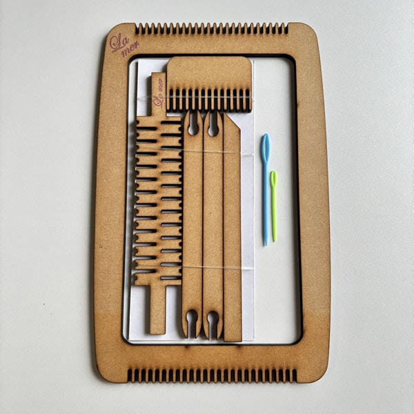 ラ・メール 小さな木枠織り機セット 【メール便可】＜卓上 手織り機