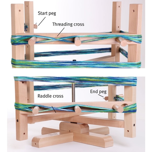 アシュフォード 回転式整経台 白木 ＜卓上 手織り機 ashford