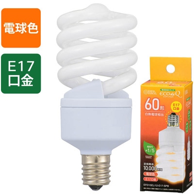 在庫限り品】EFD15EL/12-E17SPB || 電球型蛍光ランプ OHM D60形相当