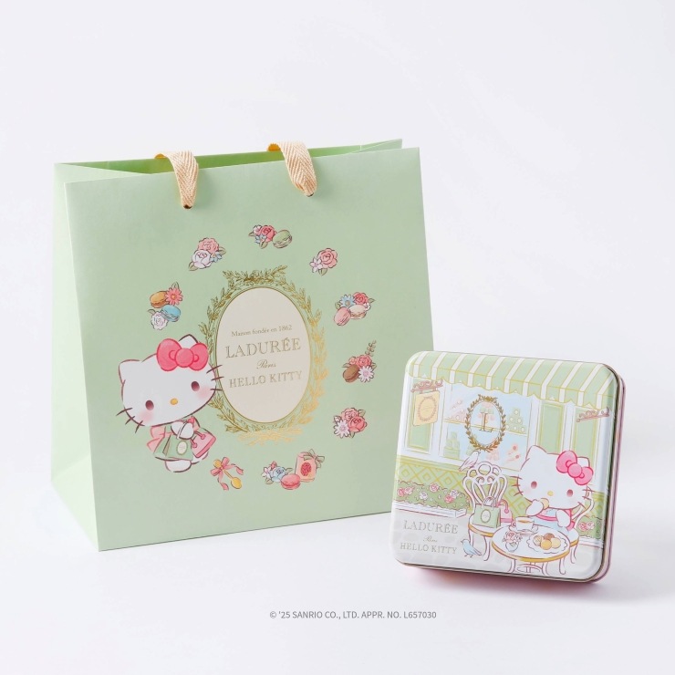 限定ステッカー付き】ハローキティ サブレ12枚入り ｜ラデュレ