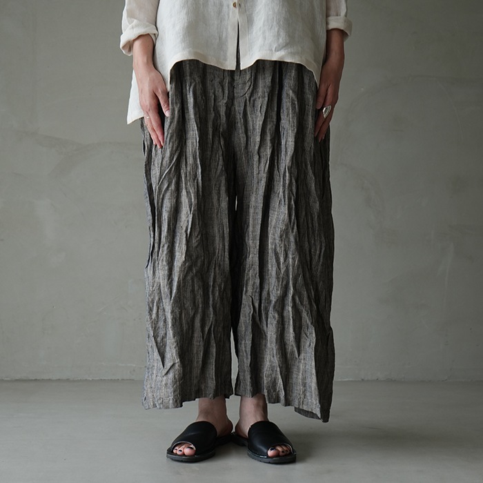 13543075) / Vlas Blomme (ヴラスブラム) / 40/1 Linen Stripe カーブ
