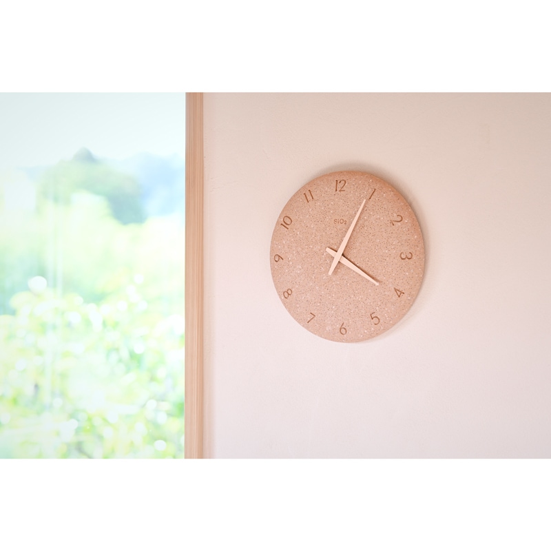 珪藻土の時計 (洗い出し) - DESIGN OBJECTS - レムノス オンライン
