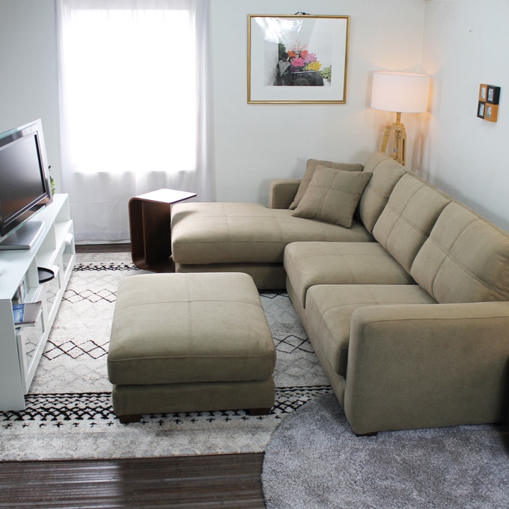 ソファー ソファ カウチソファ 3人掛けソファ ワイド 大型 カウチ