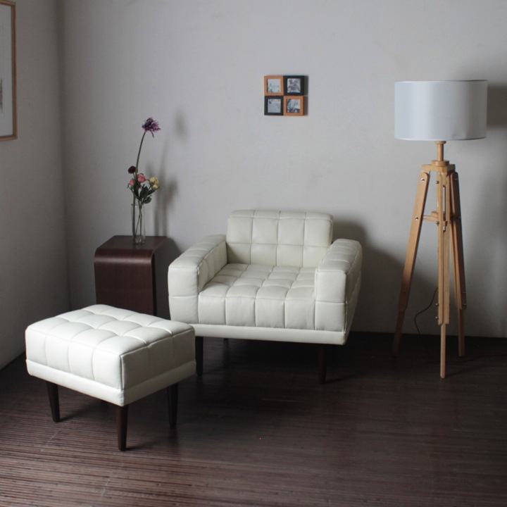 オットマン スツール 本革 1人掛けソファ ダイニング ラウンジ