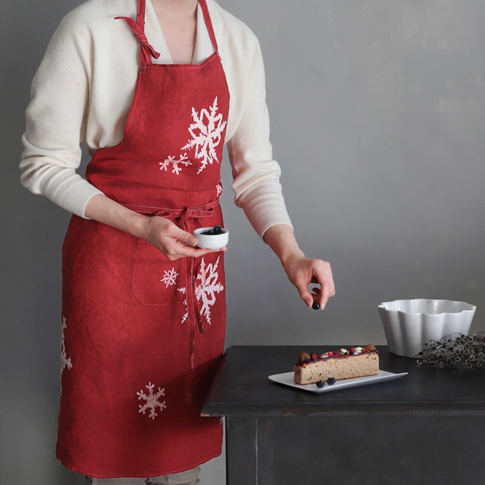 ベルトッツィ フルエプロン _ フィオッキ レッド