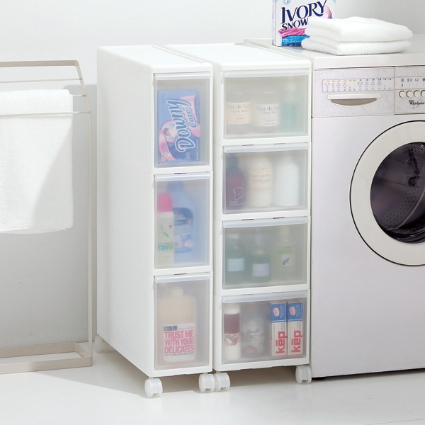 スリムストレージ トールストッカー4段 オールホワイト TS-4 | | 収納