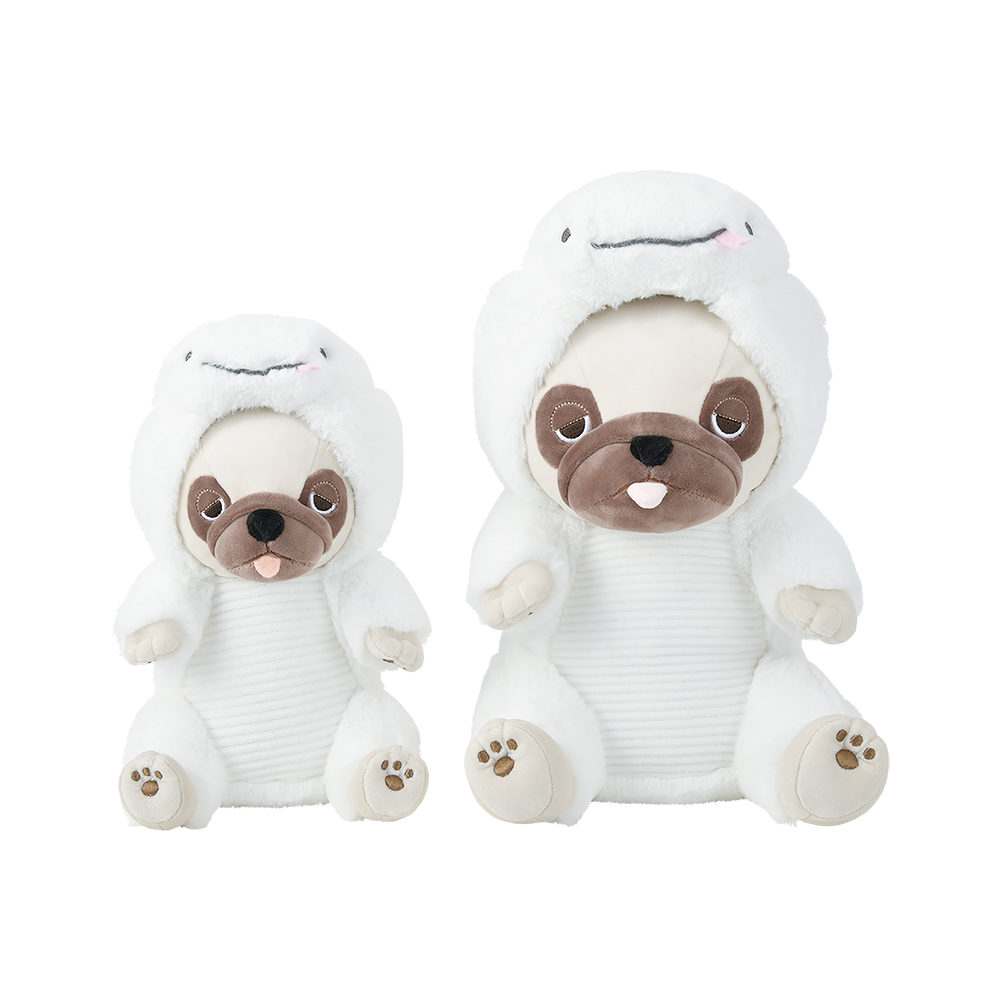 プレミアムねむねむアニマルズ｜フードお座り抱きまくら｜Mサイズ