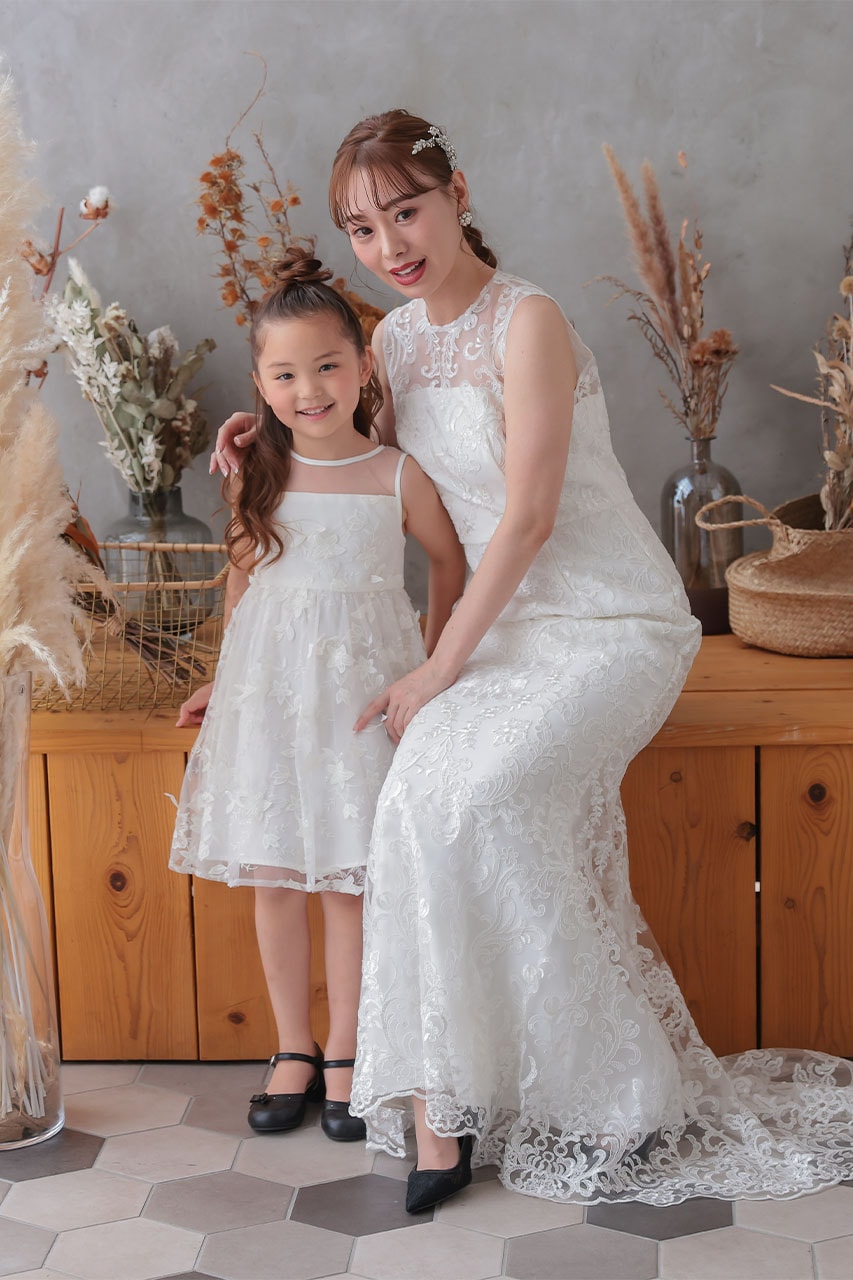 Chi Chi Girls レース刺繍フェアリードレス CG78002W ｜パーティー