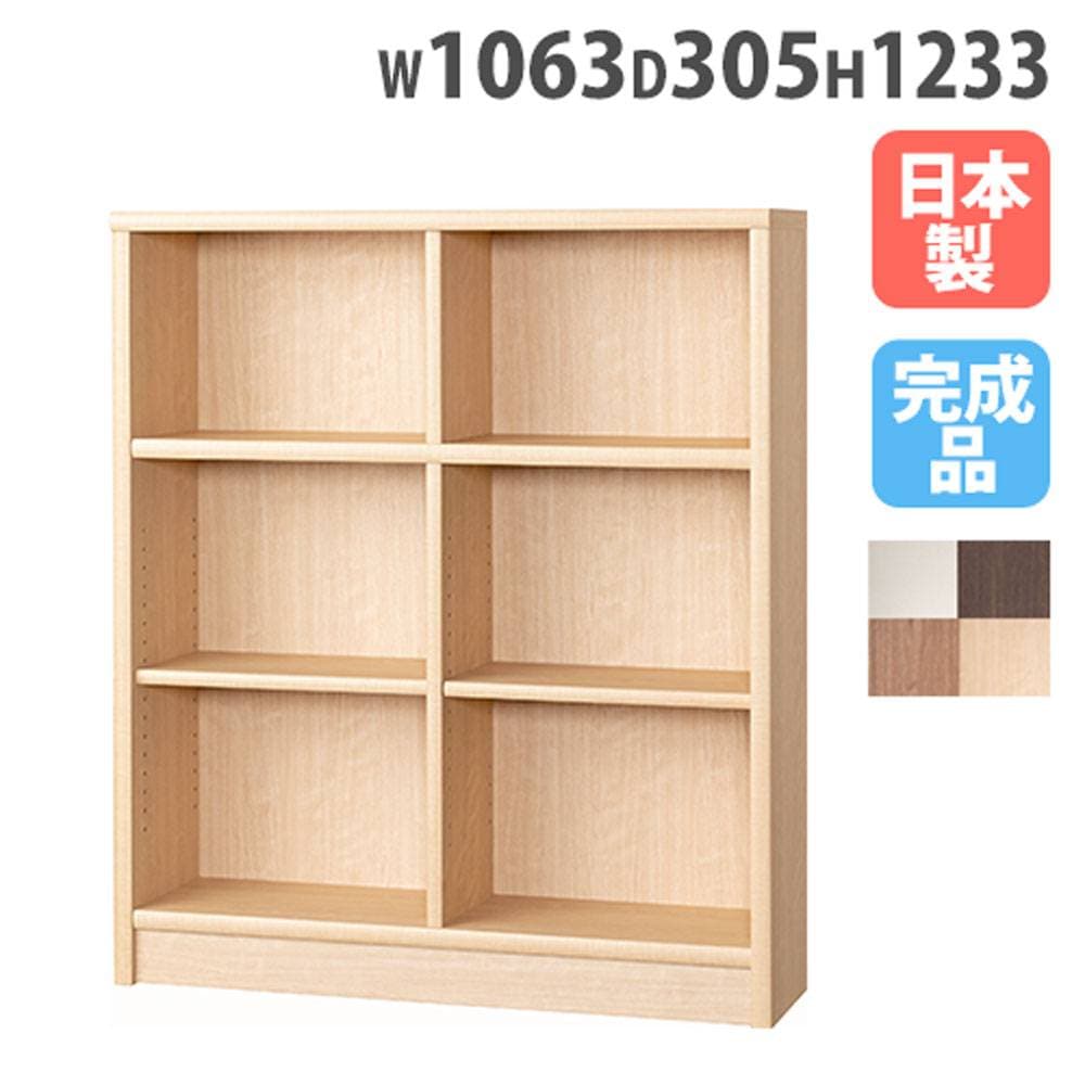 本棚 2列3段 幅1063×奥行305×高さ1233mm キャビネット シェルフ