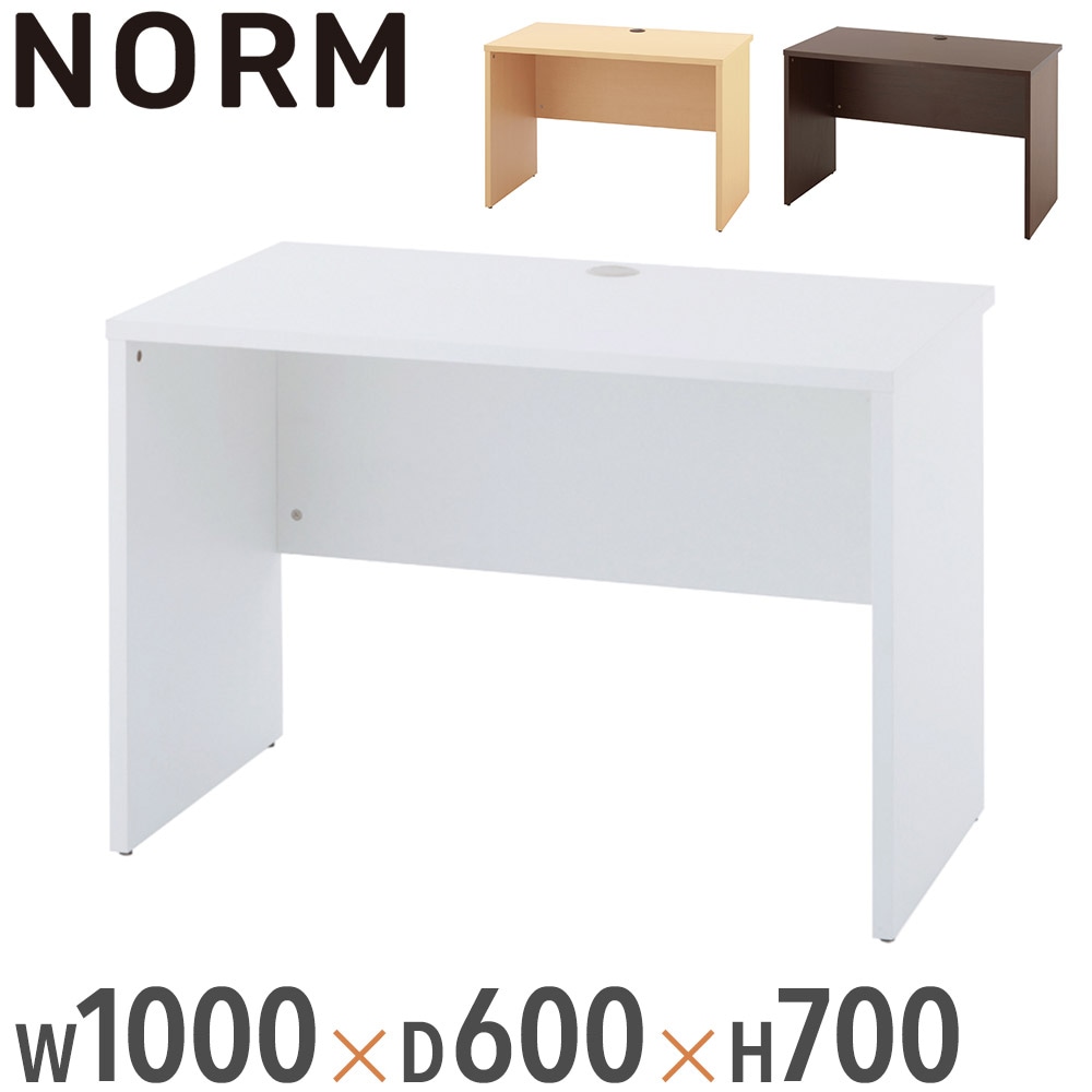 オフィスデスク 平机 事務机 幅1000×奥行600×高さ700mm Z-RFPLD-1060